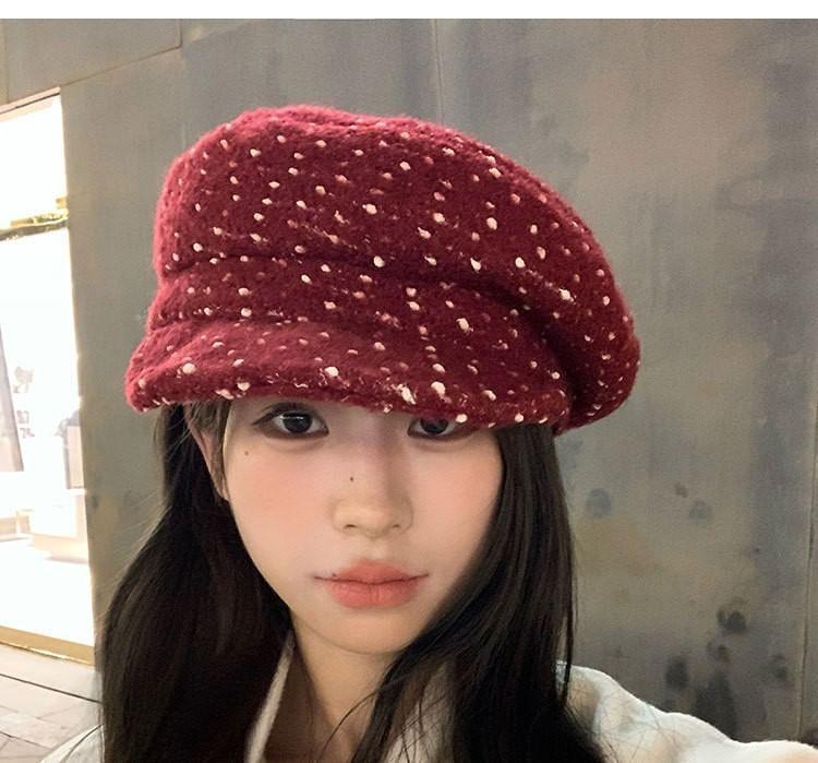 Dotted Beret Hat Product Image