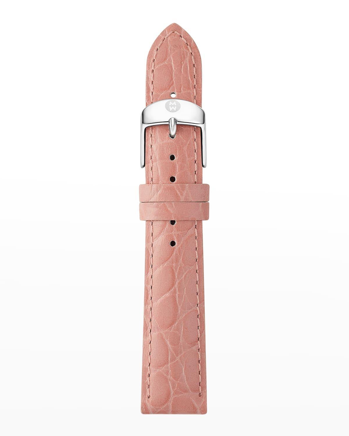 Womens Crocodile-Embossed Leather Strap 16mm Product Image