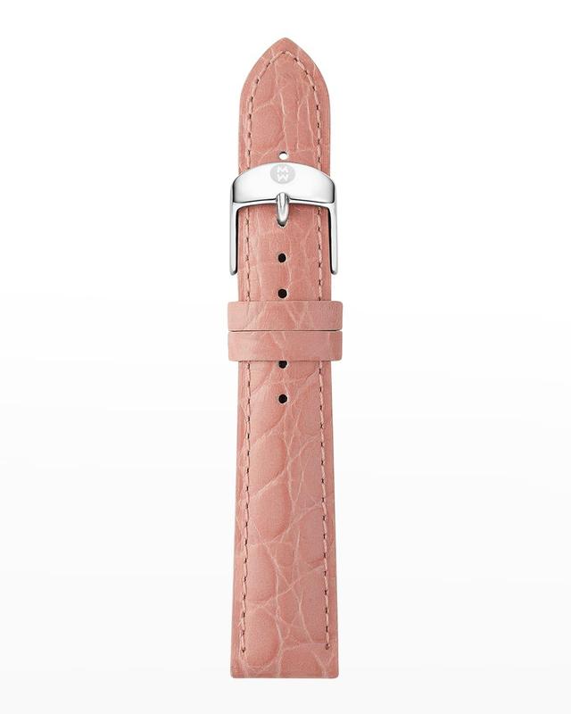 Womens Crocodile-Embossed Leather Strap 16mm Product Image