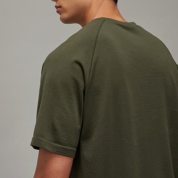 adidas Y-3 Running Short Sleeve Tee Night Cargo L Mens Product Image