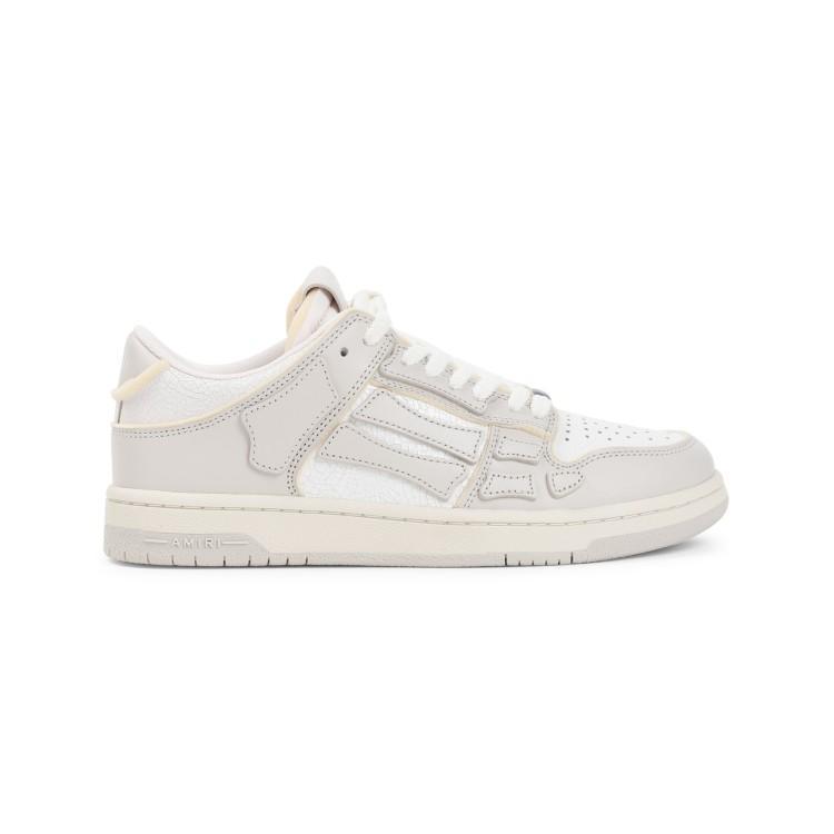 AMIRI Collegiate Skel Top Low Sneakers In Birch White Product Image