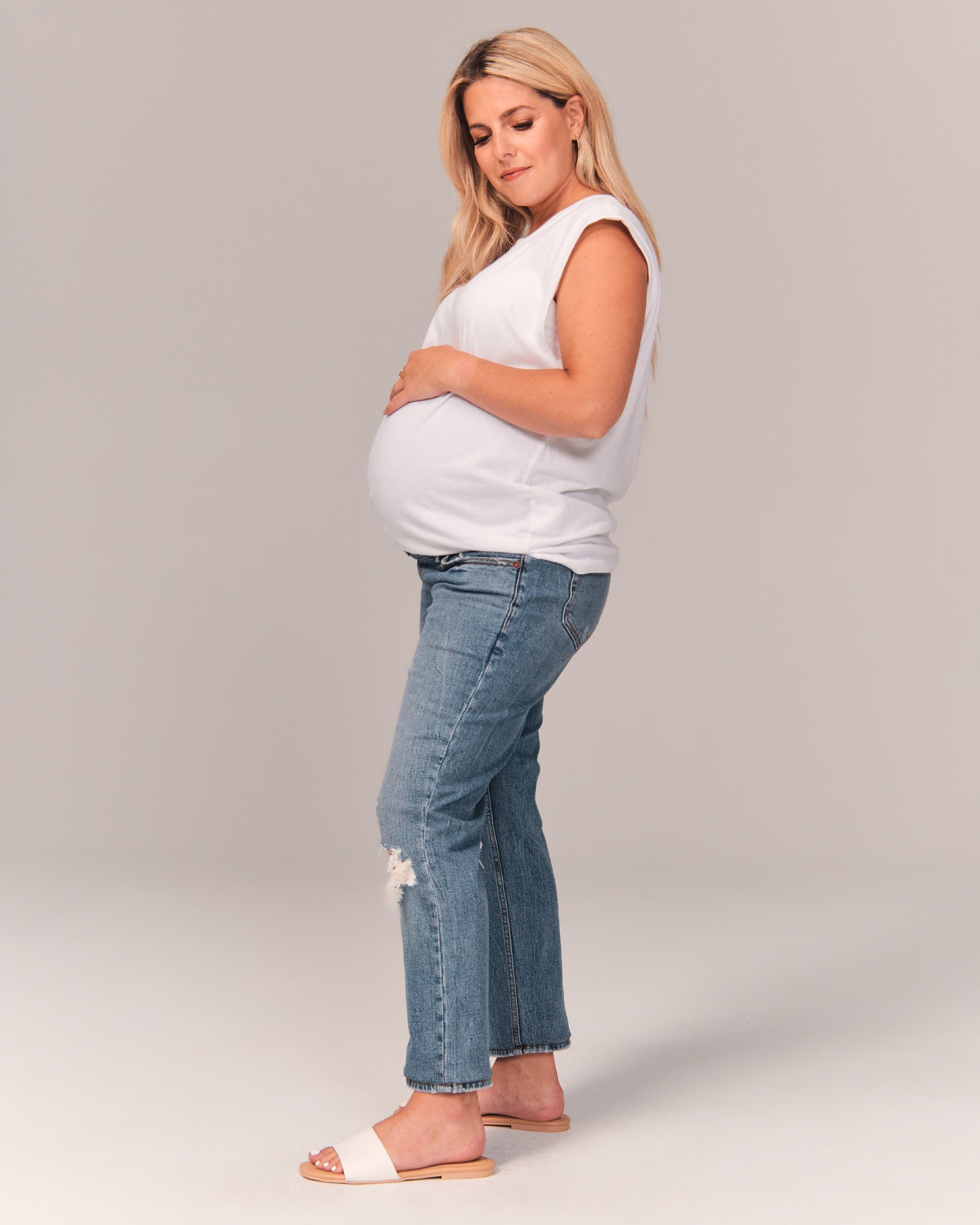 Maternity Ankle Straight Jean Product Image