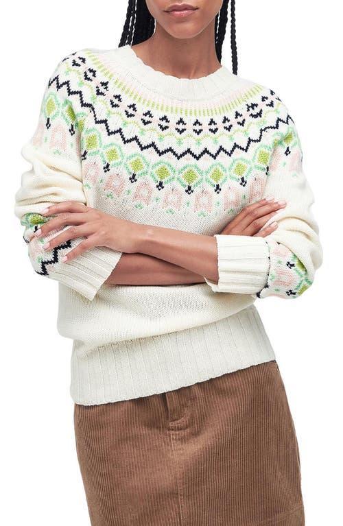 Womens Melville Fair Isle-Inspired Wool-Blend Sweater Product Image