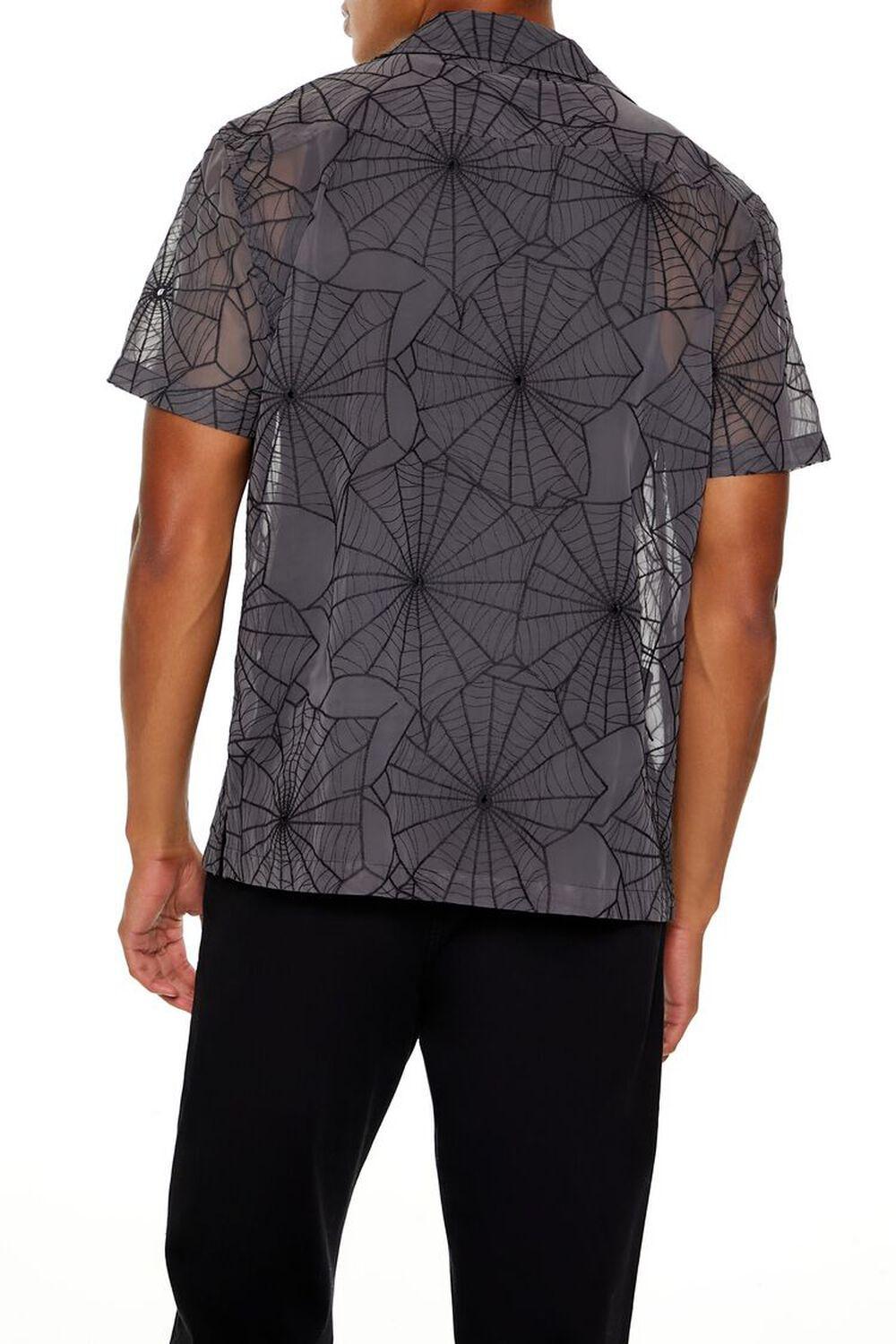 Embroidered Textured Spiderweb Shirt | Forever 21 Product Image