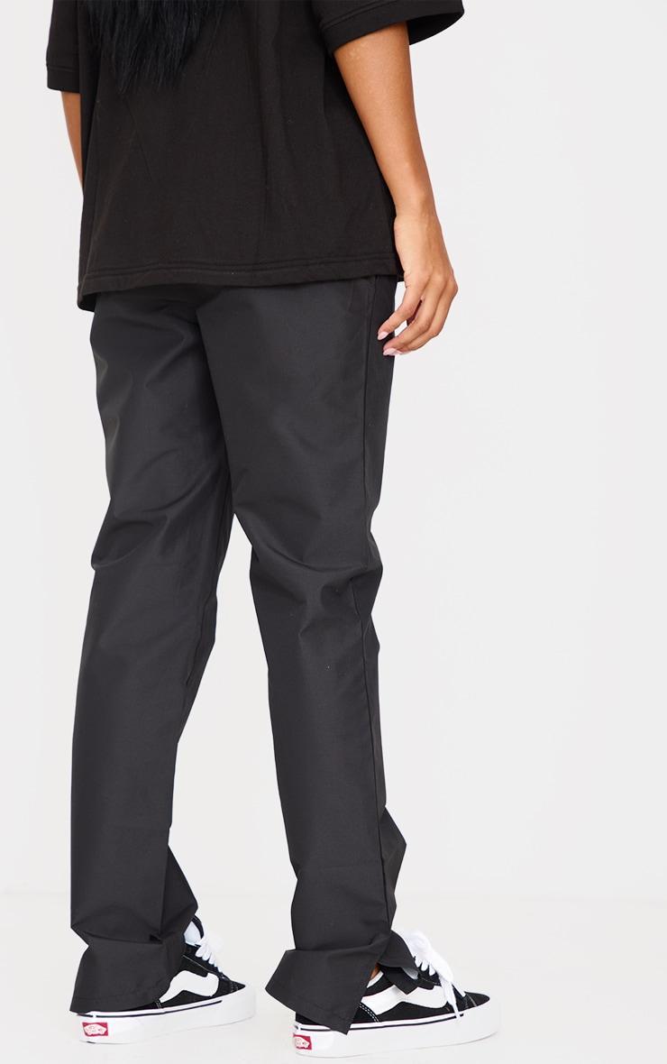 Black Straight Leg Walking Pants Product Image