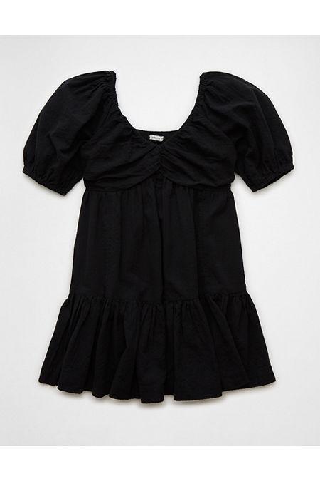 AE Ruched Puff Sleeve Mini Dress Womens Product Image