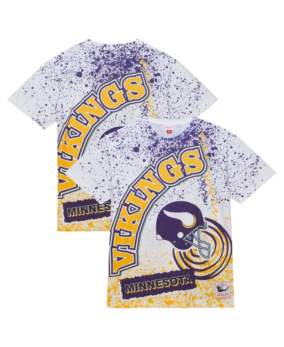 Mens Mitchell & Ness Minnesota Vikings Team Burst Sublimated T-Shirt Product Image