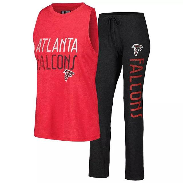 Womens Concepts Sport /Red Atlanta Falcons Muscle Tank Top & Pants Lounge Set Product Image