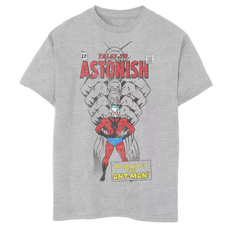 Boys 8-20 Marvel Comics Ant-Man Tales To Astonish Retro Cover Graphic Tee, Boys Athletic Grey Product Image