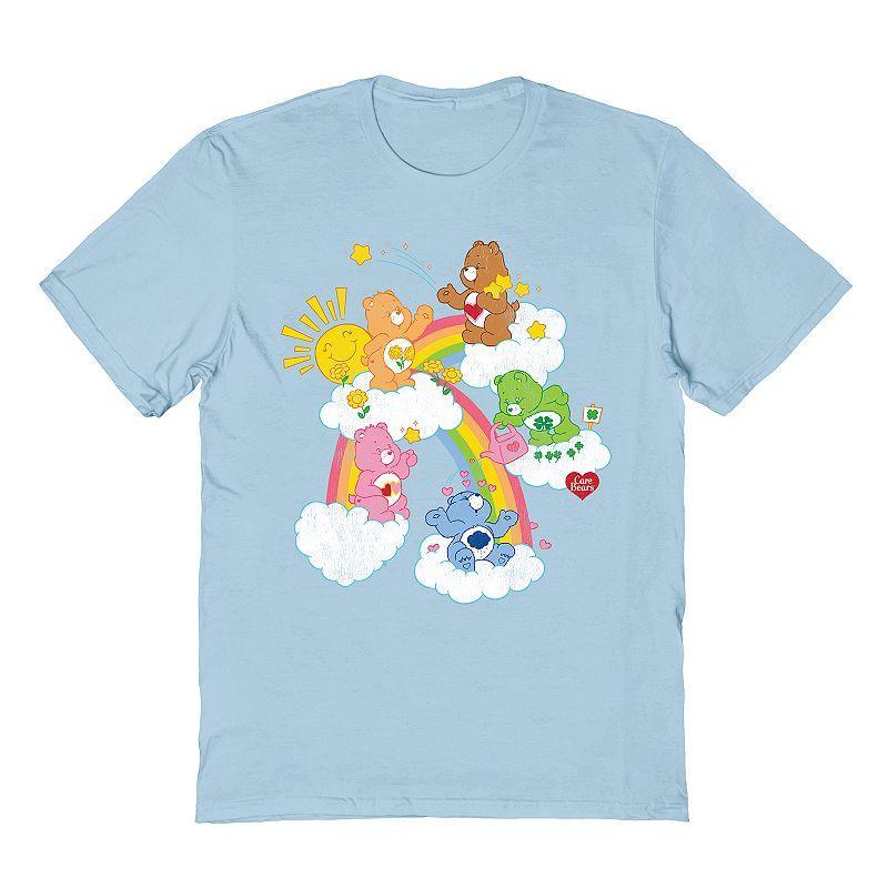 Mens Care Bear T-Shirt Light Blue Product Image