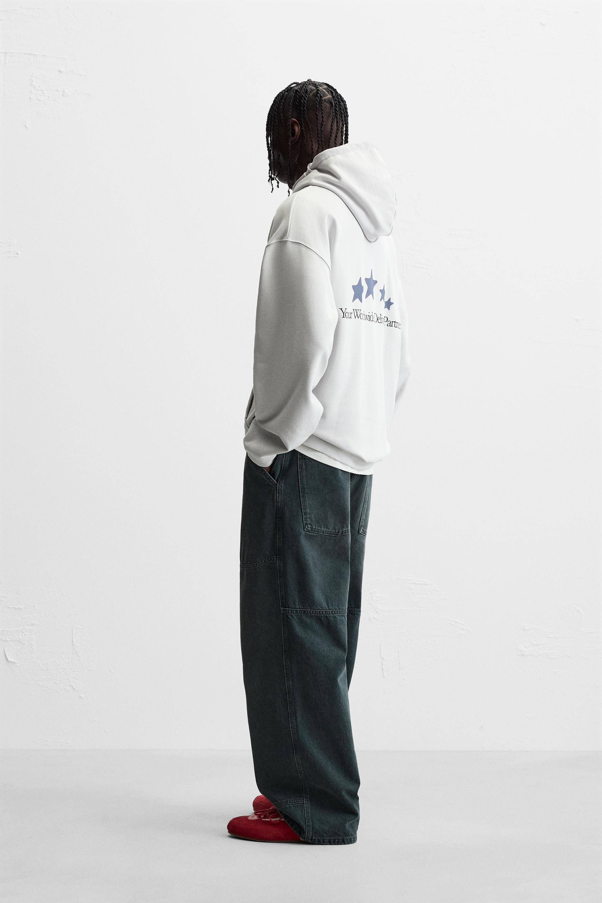 EMBROIDERED TEXT SWEATSHIRT Product Image