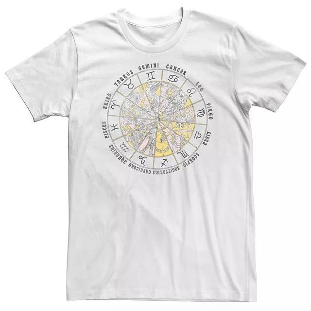 Big & Tall Drawn Astrology Circle Horoscope Tee, Mens Product Image