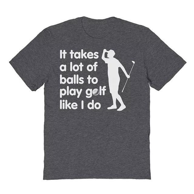 Mens Duke & Sons Play Golf Graphic Tee Dark Grey Product Image