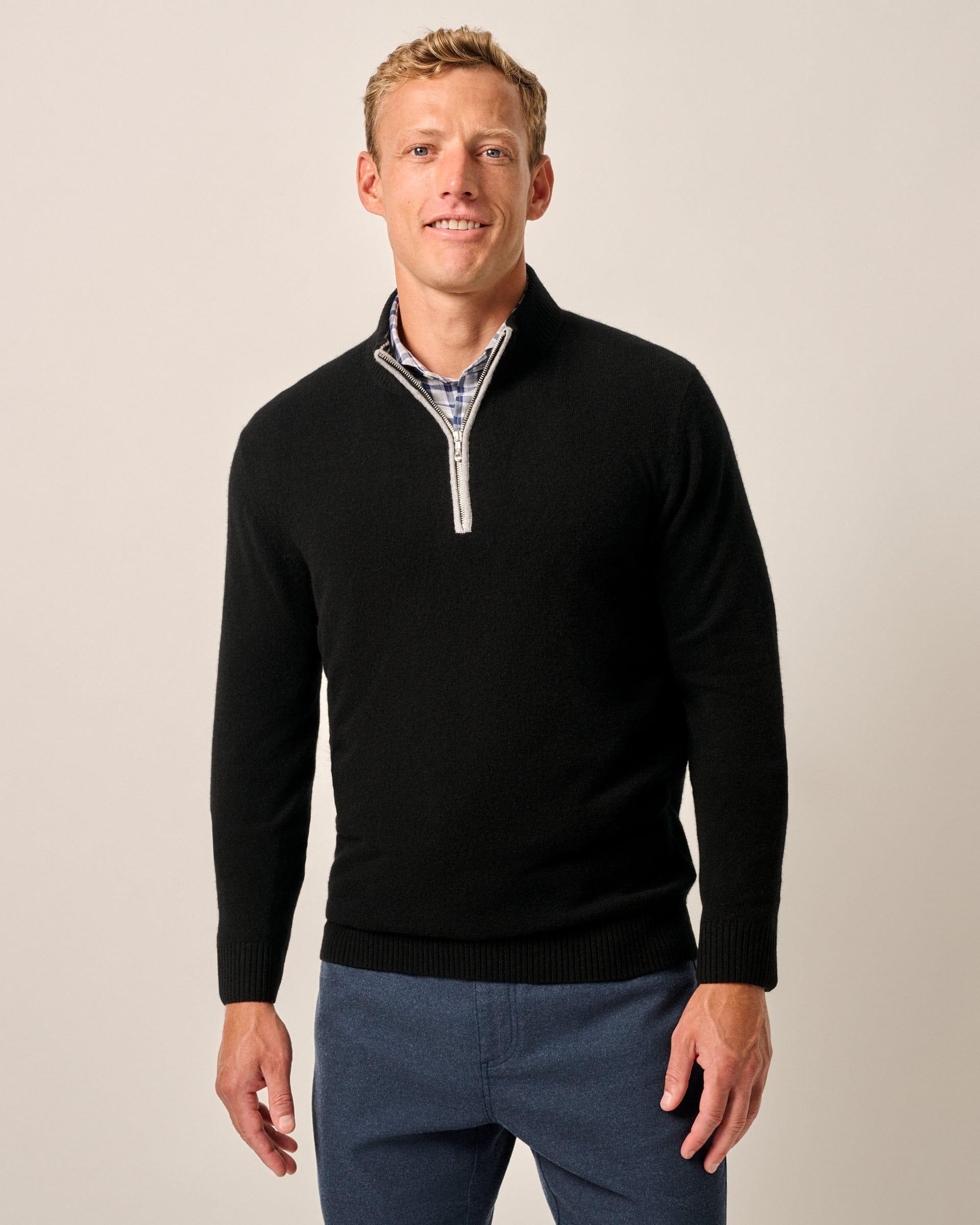 johnnie-O Mayfair Cashmere Quarter Zip Sweater Product Image