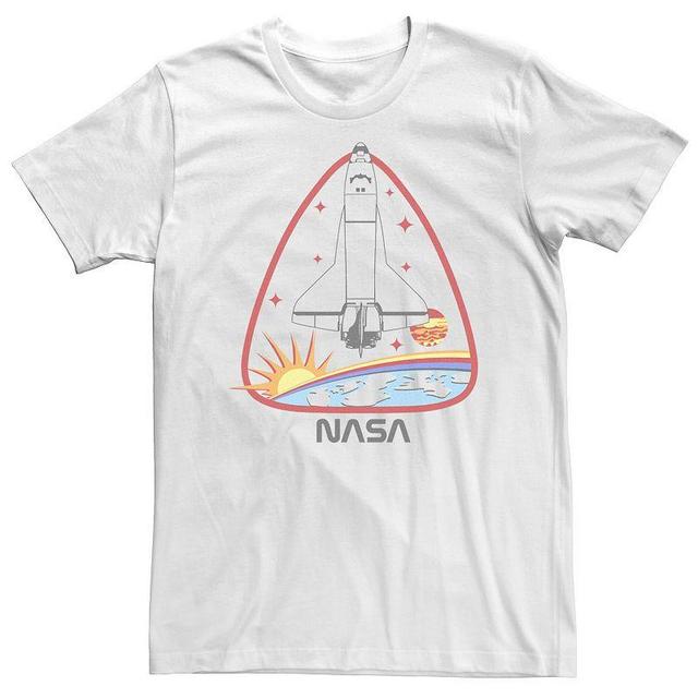 Big & Tall NASA Portrait Fill Logo Tee, Mens White Product Image