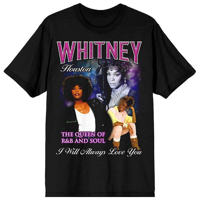 Mens Whitney Houston The Queen Tee Black Product Image