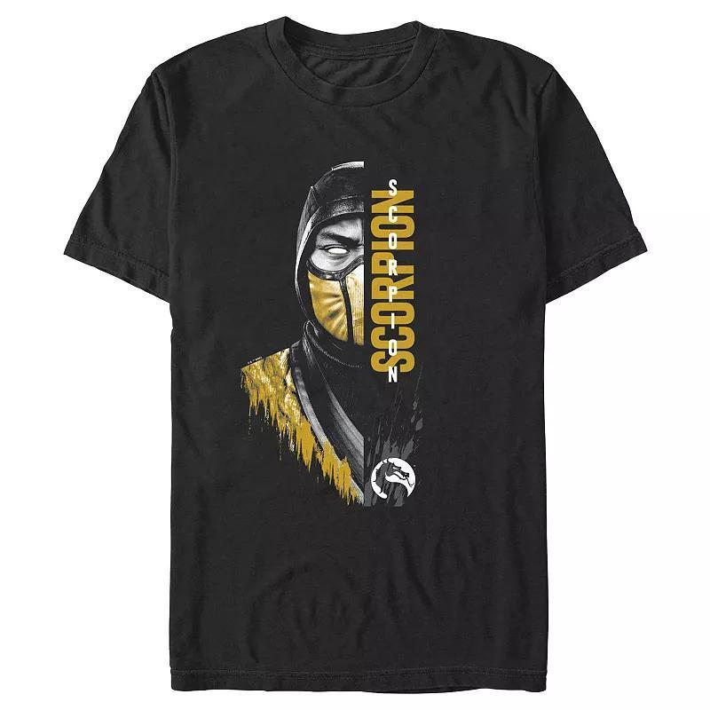 Mens Mortal Kombat Scorpio Middle Face Graphic Tee Product Image