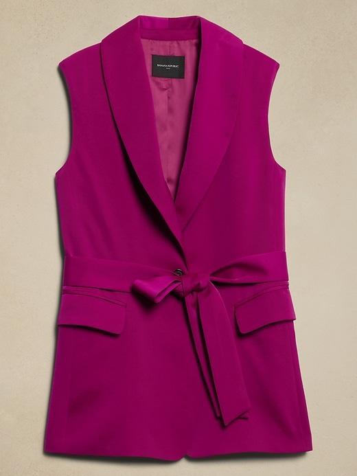 Silky Tie-Waist Vest Product Image