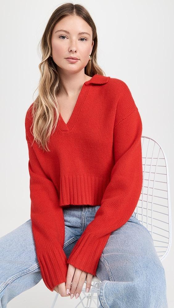 Apiece Apart Split Neck Henley Sweater | Shopbop Product Image