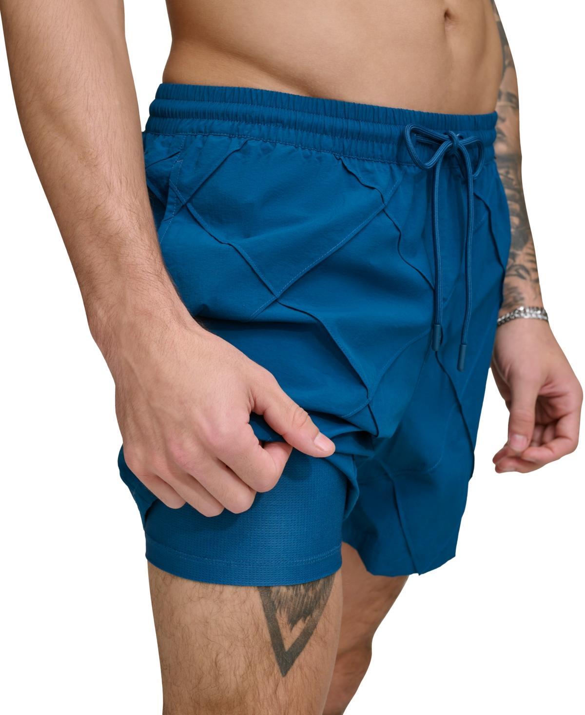 Dkny Mens Diamond Pintuck Performance 5 Volley Shorts Product Image