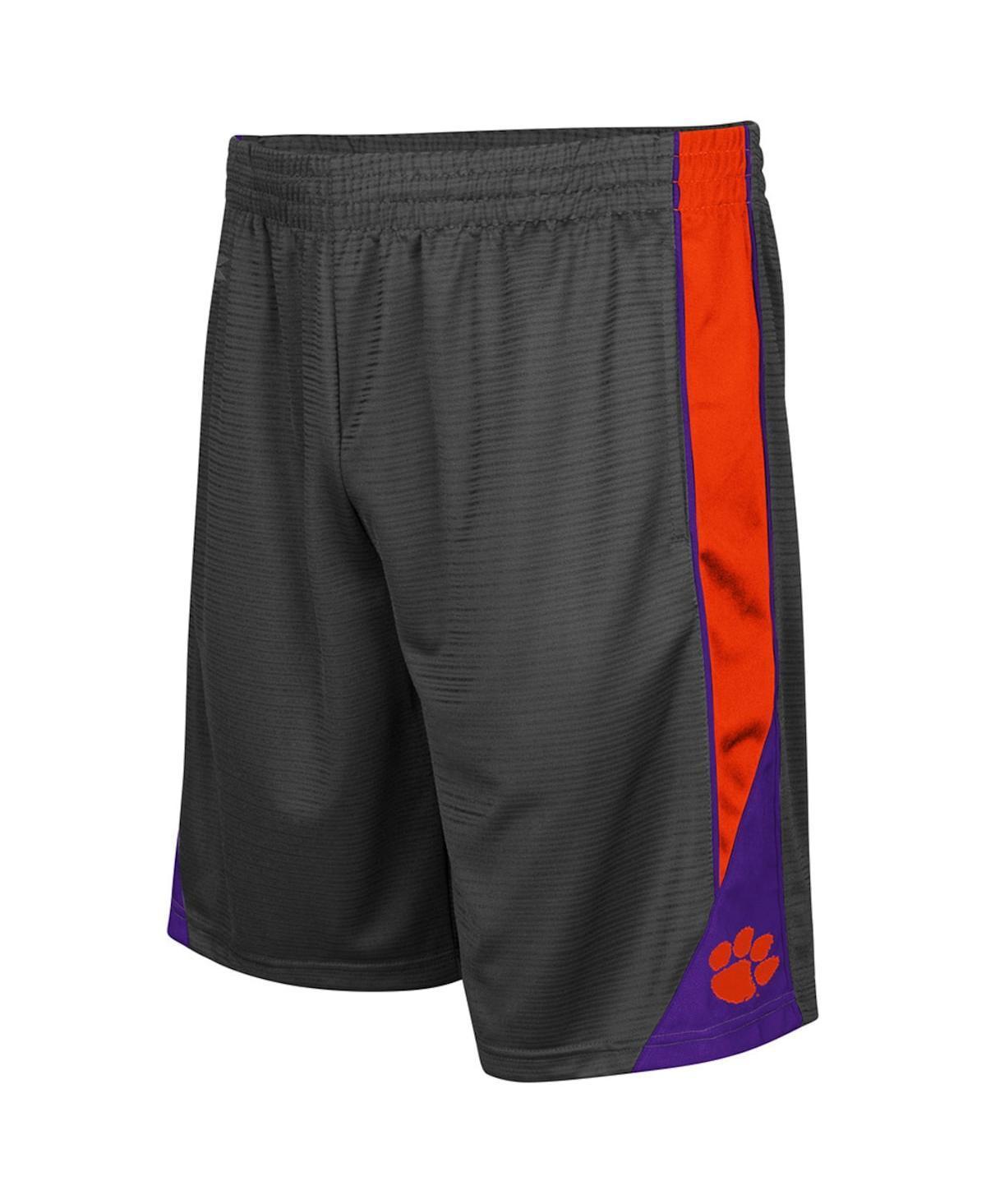 Mens Colosseum Clemson Tigers Turnover Shorts Grey Product Image