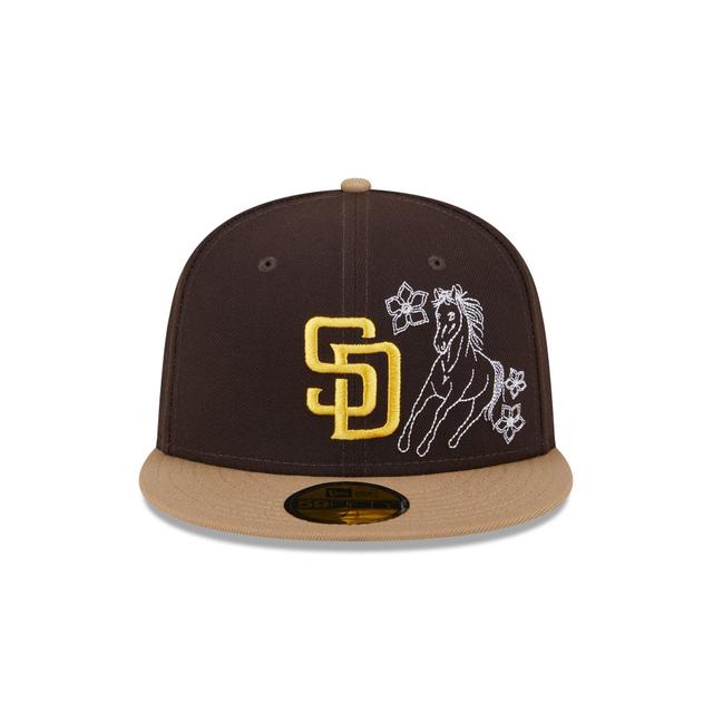 San Diego Padres Western Khaki 59FIFTY Fitted Hat Male Product Image