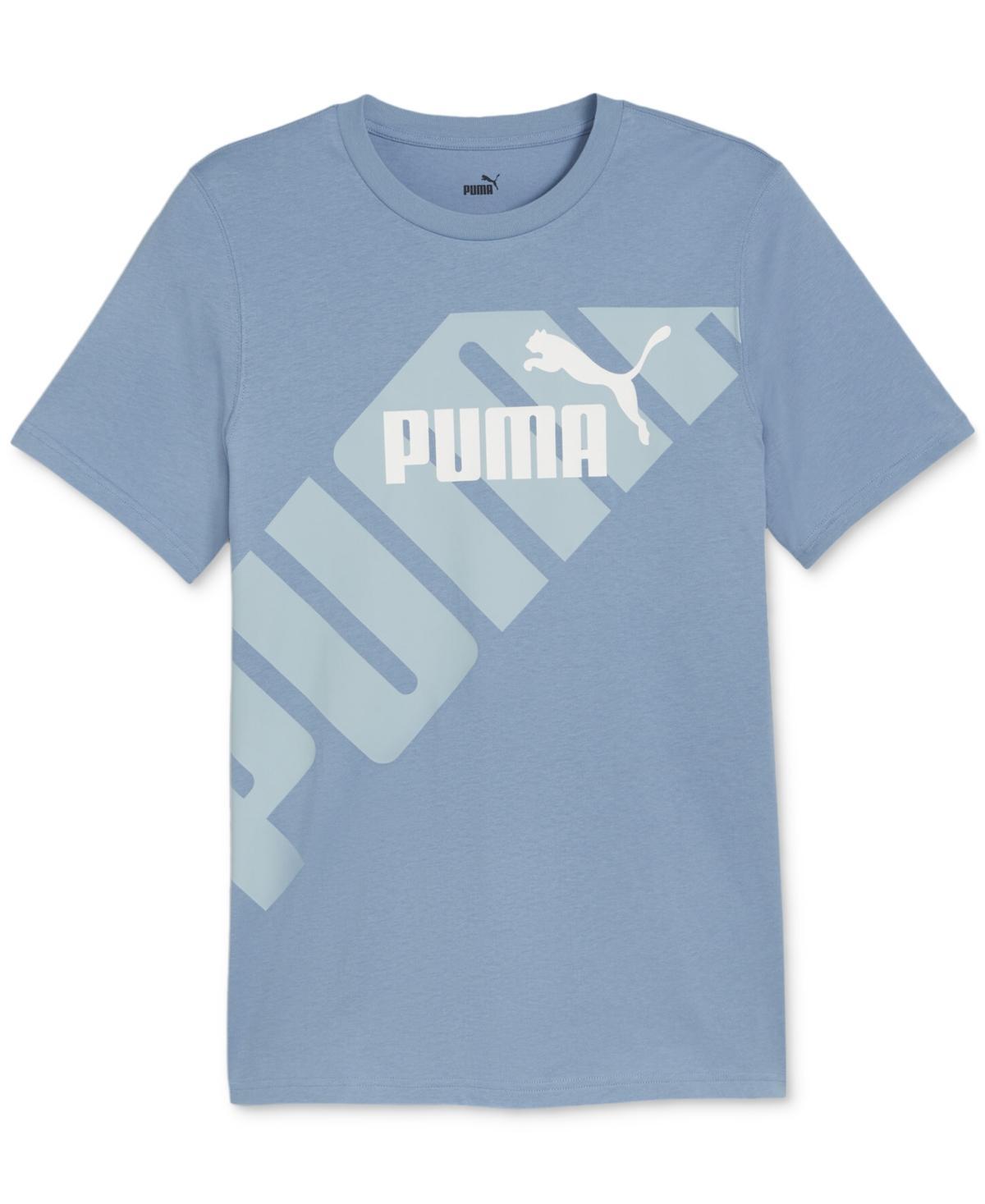 Puma Mens Power Logo Graphic Crewneck T-Shirt Product Image