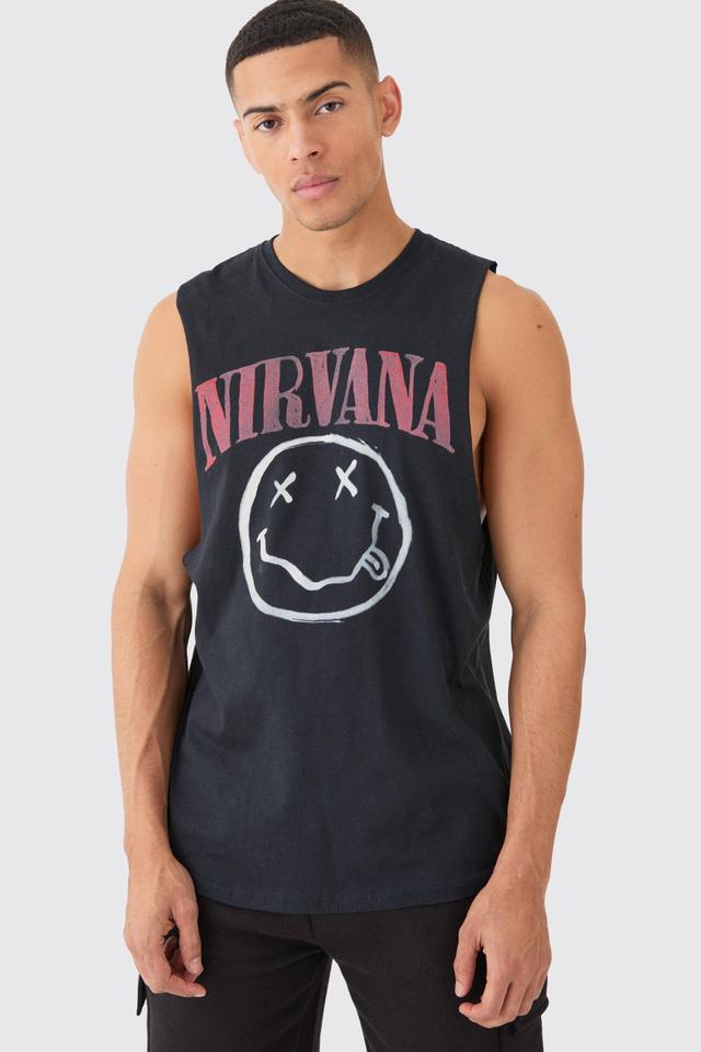 Nirvana License Tank | boohooMAN USA Product Image