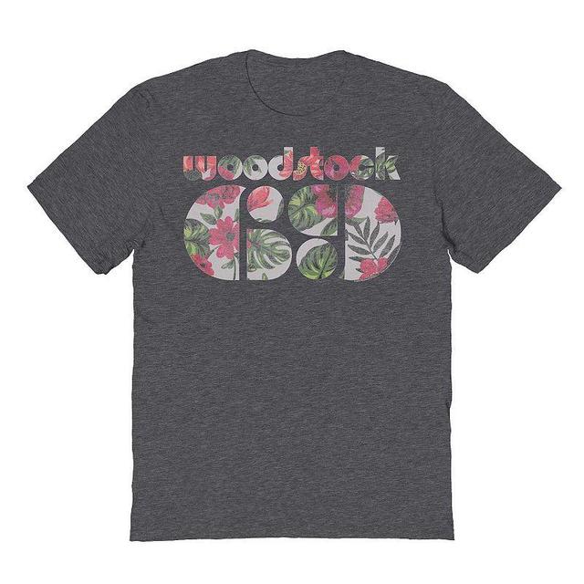 Mens Woodstock Floral 69 Graphic Tee Dark Grey Product Image