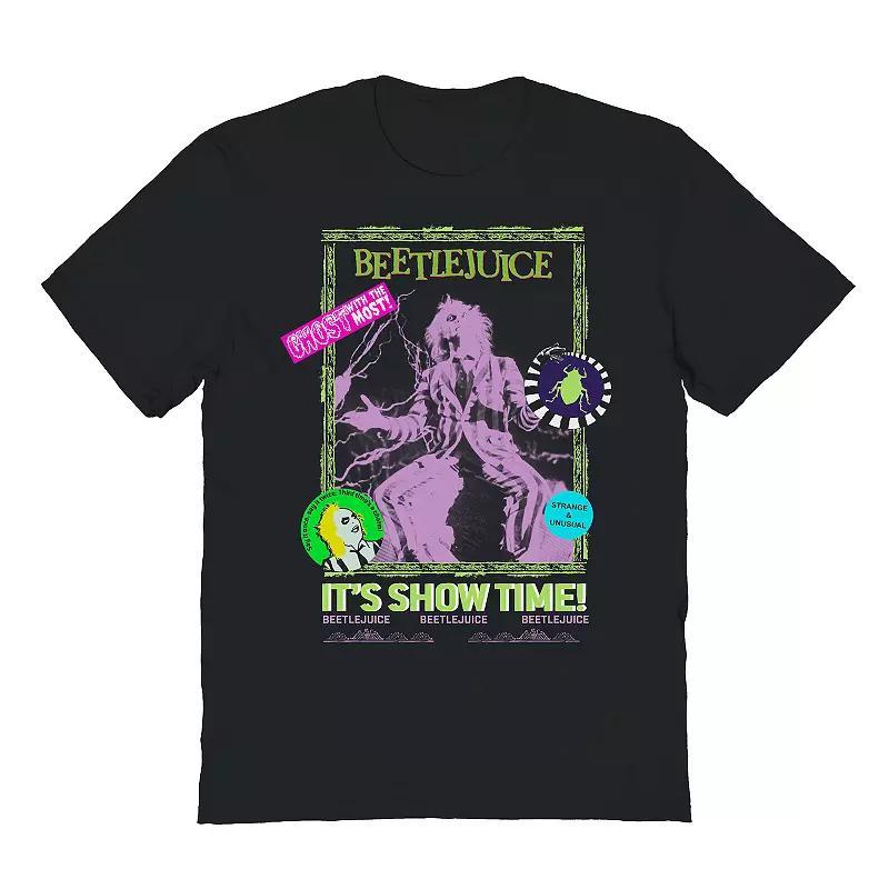 Mens Beetlejuice Retro Cover Graphic Tee Product Image