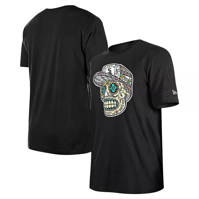 New Era Mens Black Chicago White Sox Sugar Skulls T-Shirt Product Image