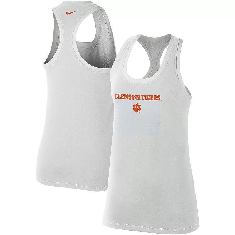 Womens Nike Gray Clemson Tigers Game Time Tank Top Product Image