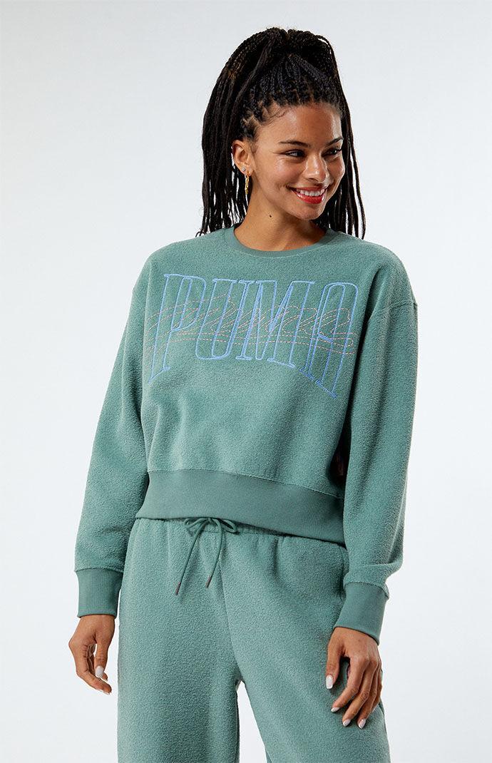 Puma Womens Classics Now Then Crew Neck Sweatshirt Product Image