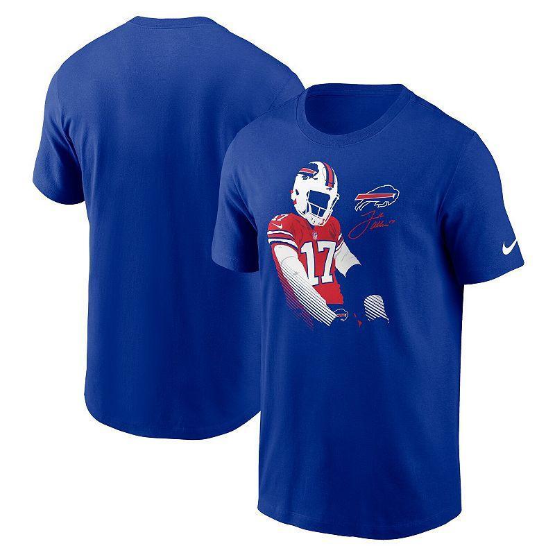 Men's Josh Allen Royal Buffalo Bills Player Graphic T-shirt Product Image