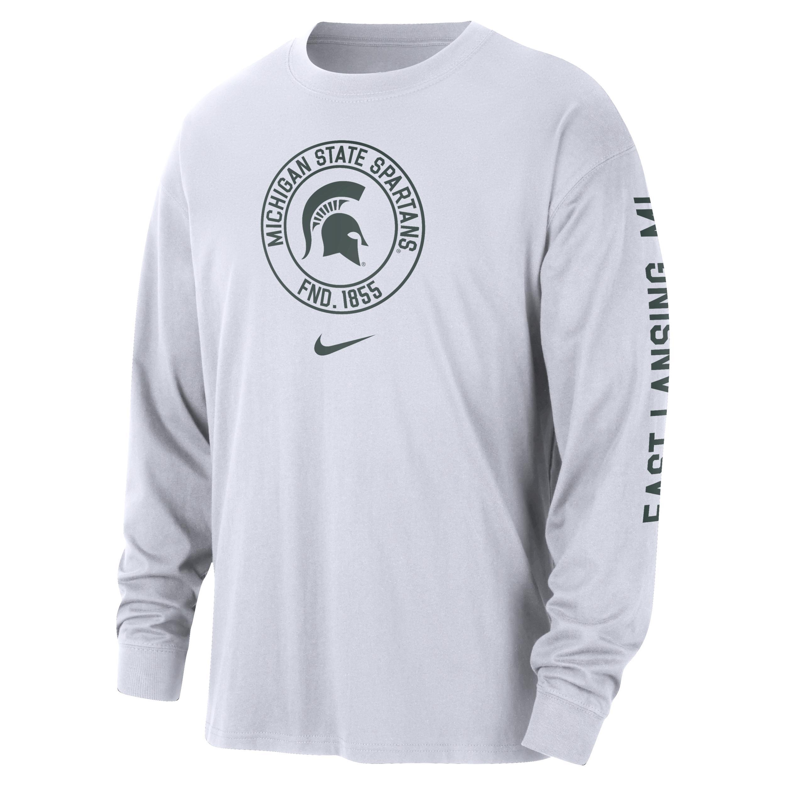 Michigan State Max90 Nike Mens College Long-Sleeve T-Shirt Product Image