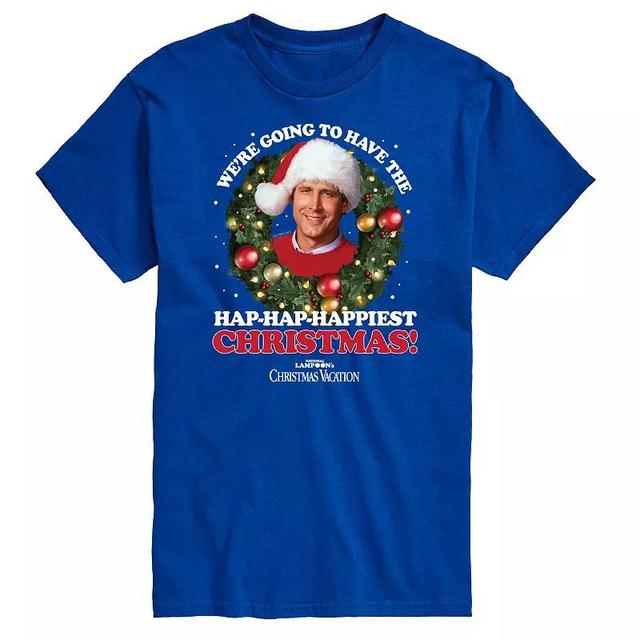 Mens National Lampoons Christmas Vacation Happiest Christmas Graphic Tee Product Image