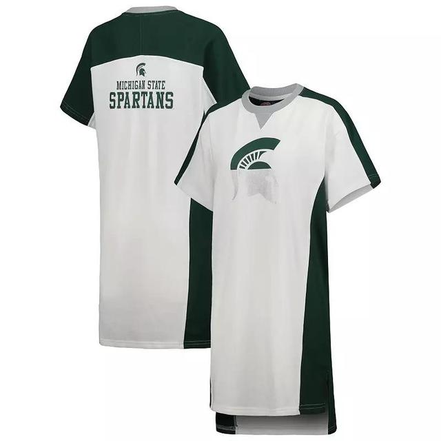 Womens G-III 4Her by Carl Banks Michigan State Spartans Home Run T-Shirt Dress Product Image