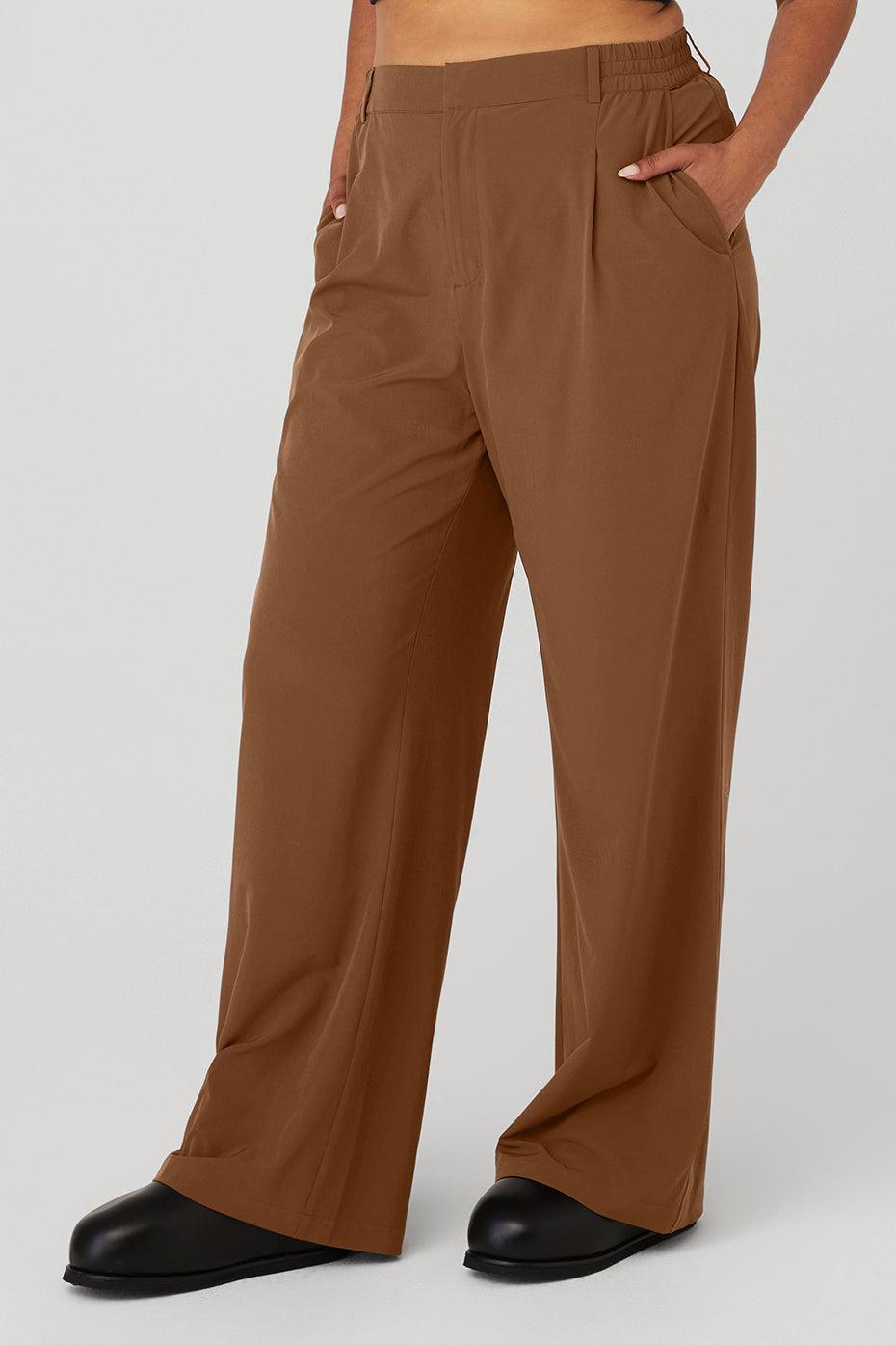 High-Waist Pursuit Trouser - Cinnamon Brown Female Product Image