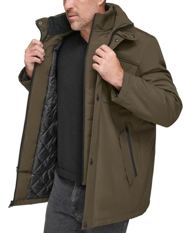 Marc New York Mens Harcourt Car Coat with an Attached Self Fabric Bib Product Image