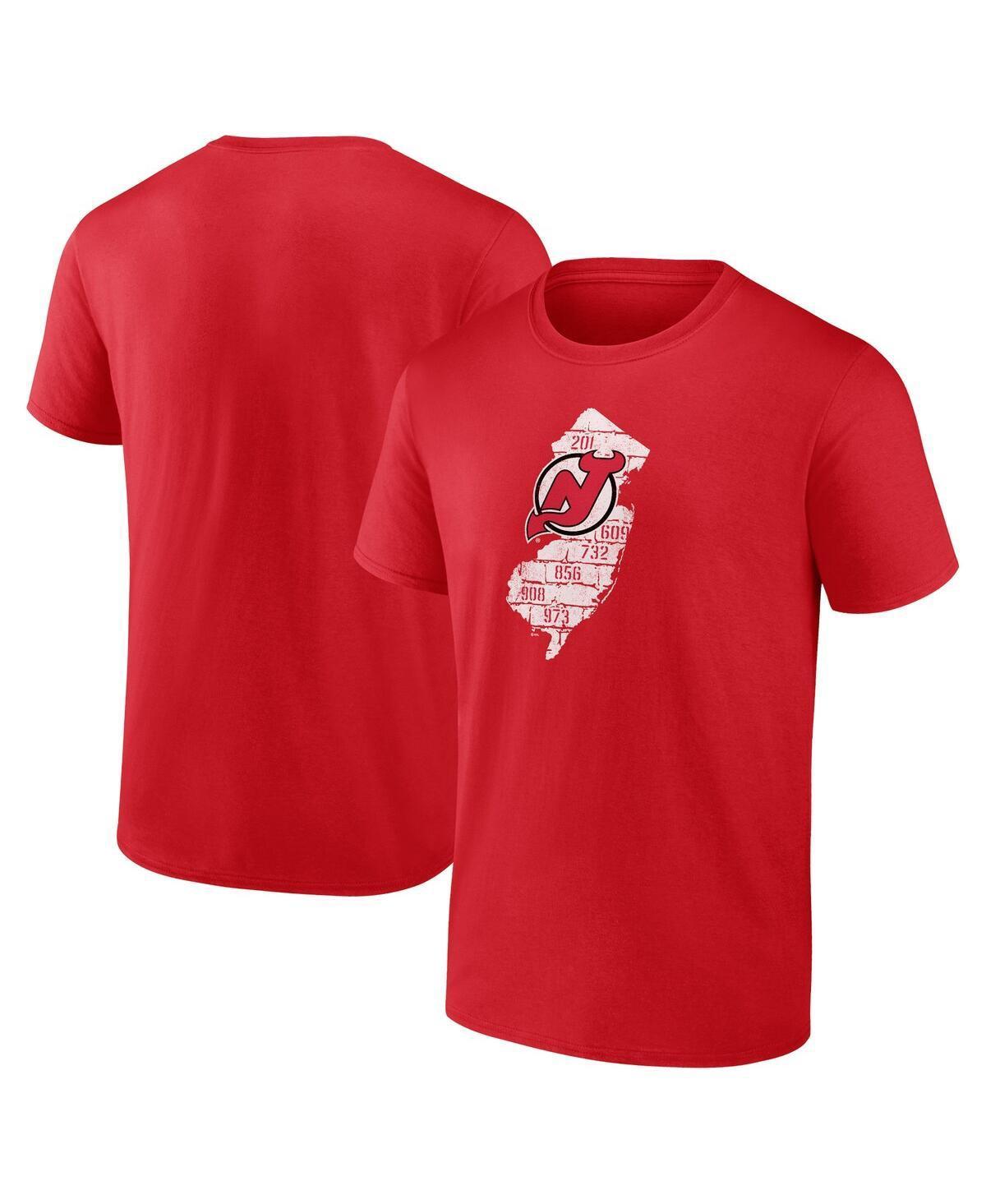 Mens Fanatics Red New Jersey Devils Local T-shirt Product Image