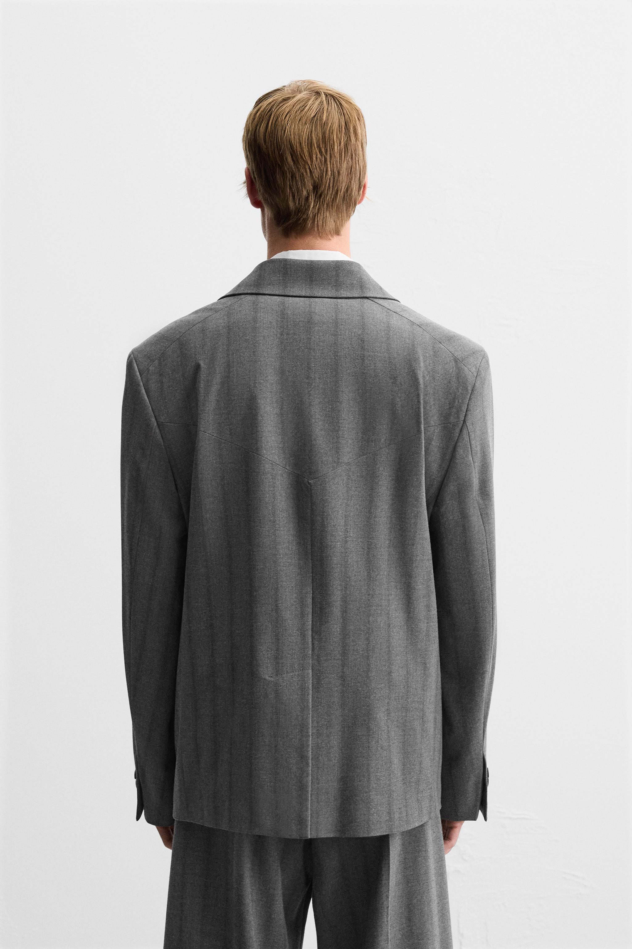 STRIPED SUIT JACKET Product Image