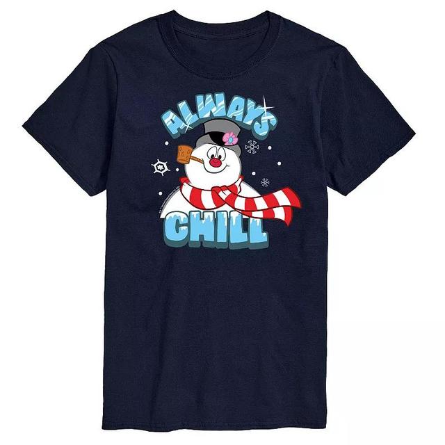 Mens Frosty The Snowman Frosty Always Chill Tee Blue Product Image