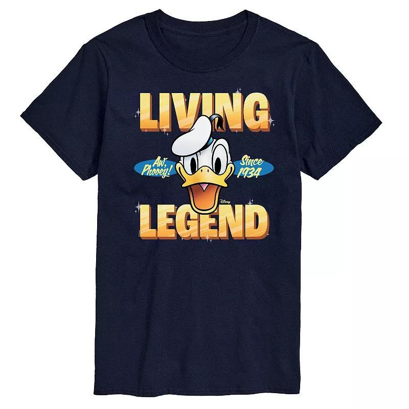 Disneys Donald Duck Big & Tall Living Legend 1934 Graphic Tee, Mens Blue Product Image