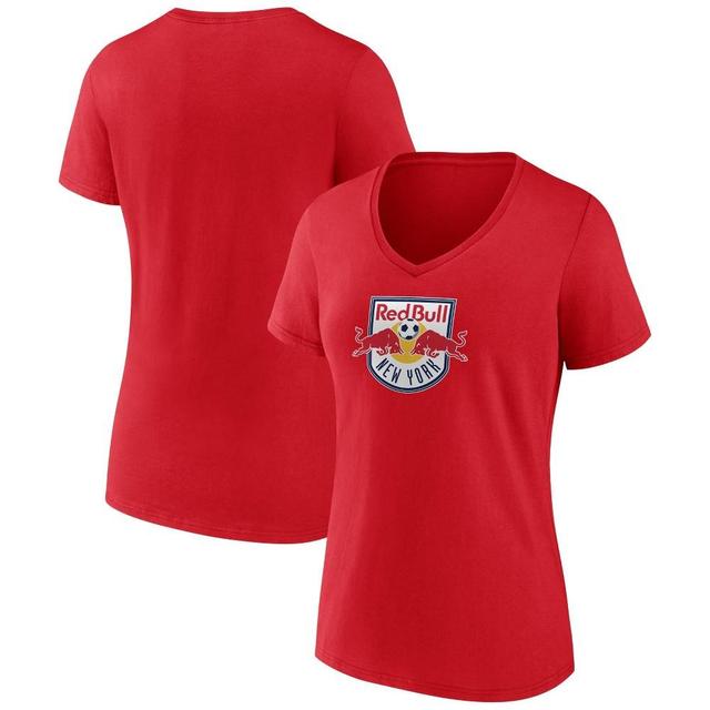 MLS New York Red Bulls Womens V-Neck Top Ranking T-Shirt Product Image