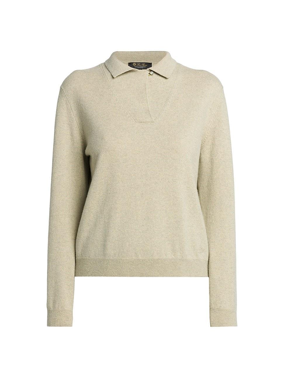 Womens Arona Cashmere Polo Sweater product image