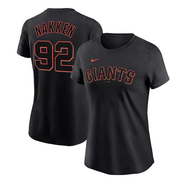 Womens Nike Alyssa Nakken San Francisco Giants Name & Number T-Shirt Product Image