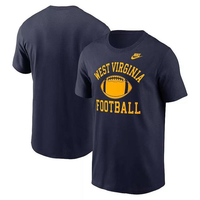 Mens Nike West Virginia Mountaineers Legacy Football Icon T-Shirt Blue Product Image