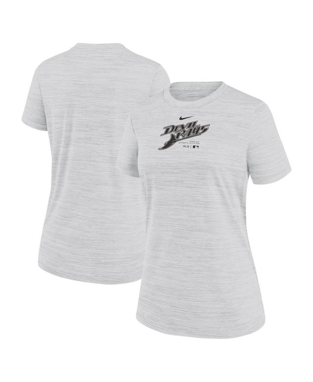 Nike Womens White Tampa Bay Rays Authentic Collection Velocity Performance T-Shirt Product Image