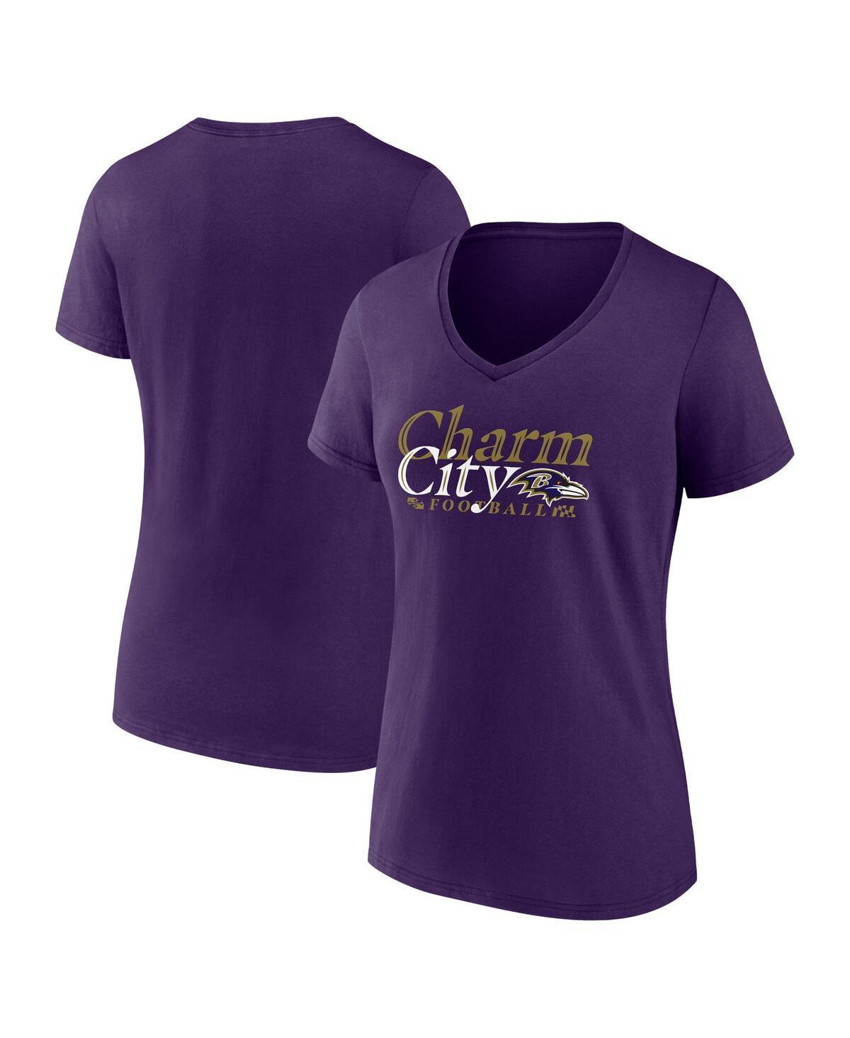 Womens Fanatics Baltimore Ravens Hometown Defensive Stand V-Neck T-Shirt Product Image