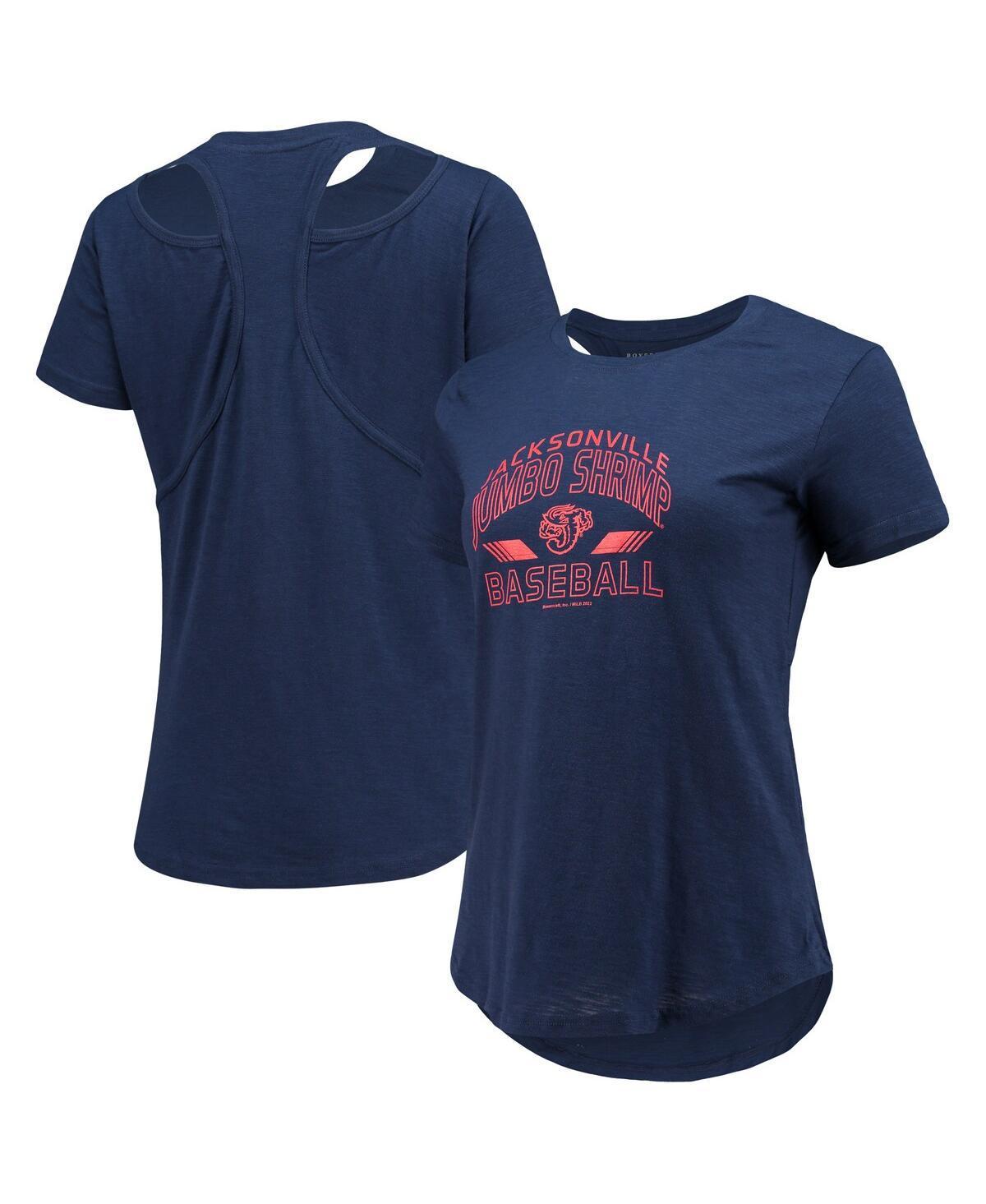 Womens Navy Jacksonville Jumbo Shrimp Cut It Out T-shirt Product Image